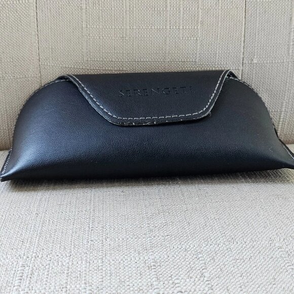 Serengeti Eyeglasses Frame Black Semi Hard Case Magnet Closure Case only - Picture 9 of 12